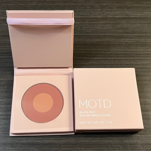 MOTD COSMETICS Blush Duo in Modern Mauve NEW in Box Full Size 5g/0.17 oz Vegan - Picture 1 of 4